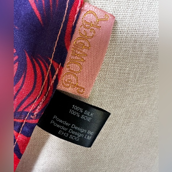 Powder Design 100% Silk Tropical Hummingbird Scarf - Picture 9 of 10